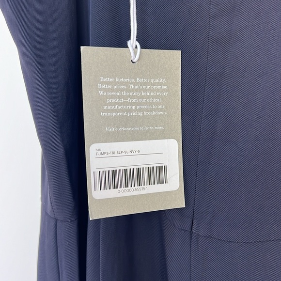 The Japanese GoWeave Essential
Jumpsuit sleeveless wide leg
 Size 6 Navy - Picture 9 of 11